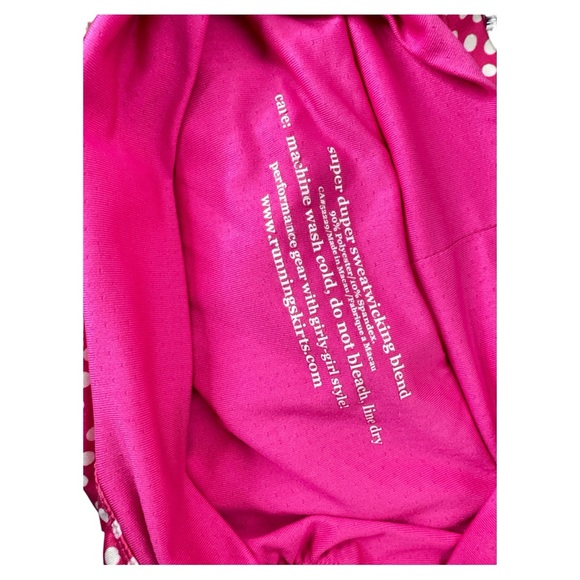 RunningSkirt Cerise Dot Athletic Skirt Size 2 (4-6) - Picture 5 of 7